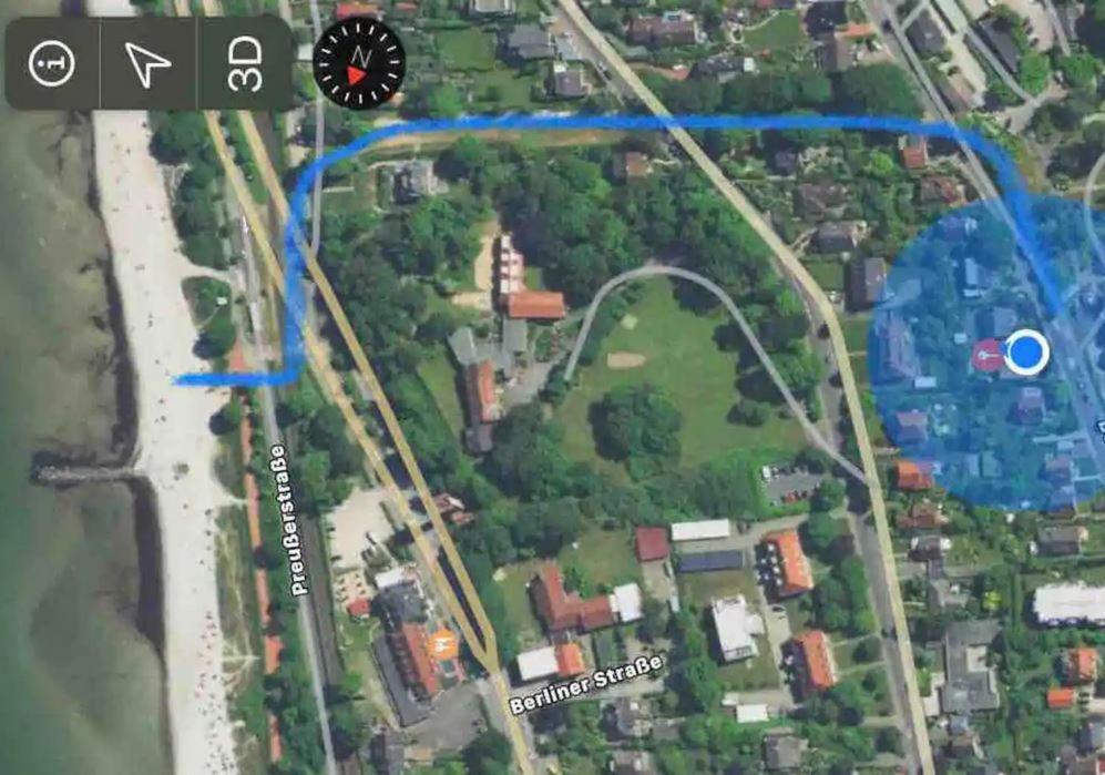 Eckernförde Im Bademantel An Den Strand Mit Terrasse מראה חיצוני תמונה
